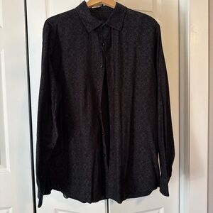 Tasso Elba Men's Dark Patterned Shirt